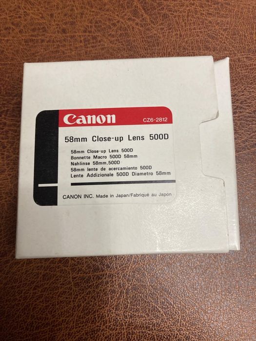 Макролинза Canon 58mm Close -up Lens 500D