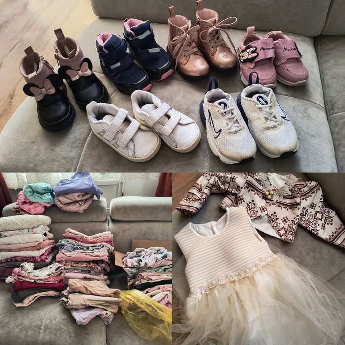 Paka paczka duża ubrań dla dziewczynki 86