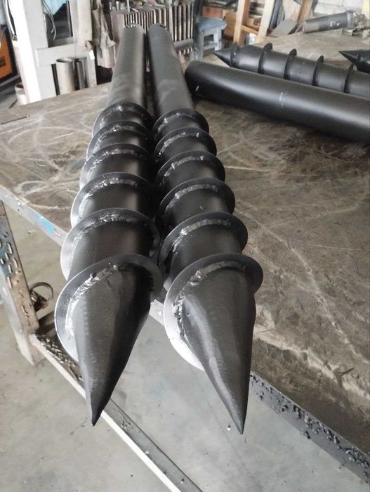 Палі 108 мм 2 м, гвинтові сваї, геошурупи, свайний фундамент, гараж