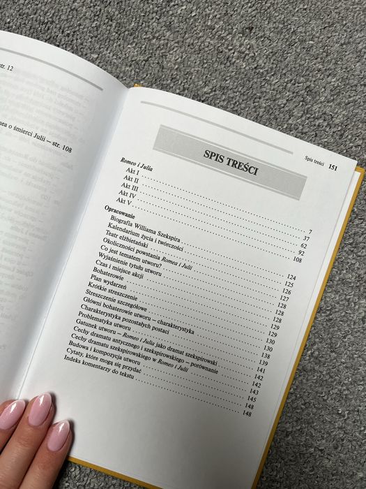 Romeo i Julia William Szekspir lektura szkolna z opracowaniem Greg