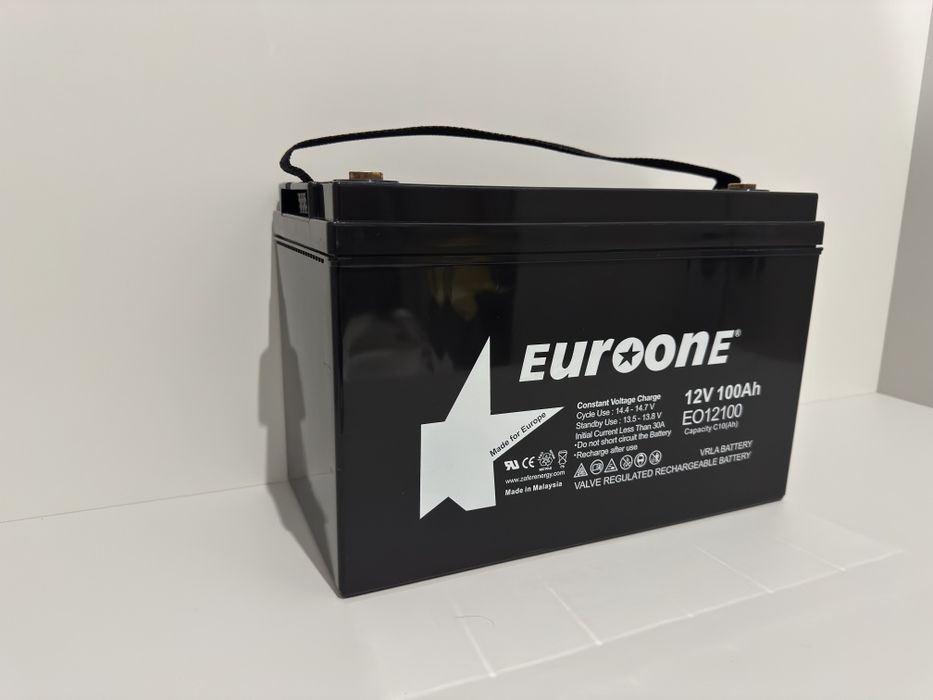 AGM EuroOne 100Ah 12V акумулятор для ИБП ДБЖ інвертора преобразователя