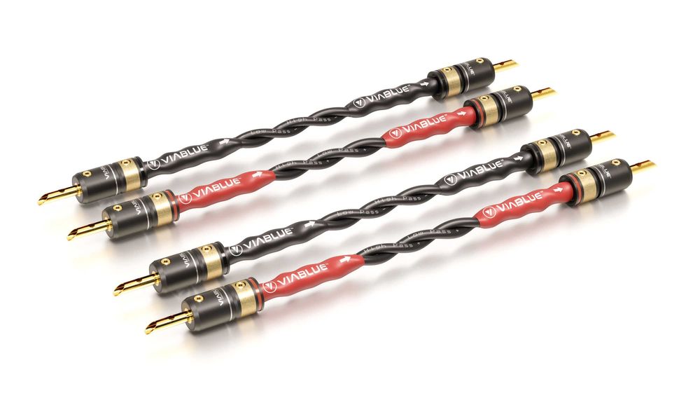 Viablue Zworki głośnikowe SC-4 Silver Jumper Bridges T8- BAN-BAN 15 cm