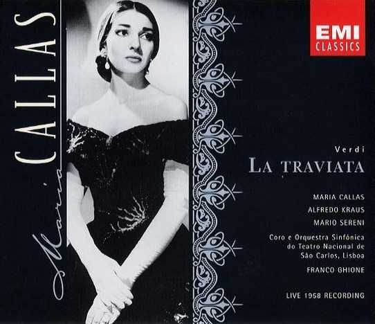 Verdi - Maria Callas, Choro E Orquestra Sinfónica Do Teatro Nacional De São Carlos - La Traviata [Live 1958 Recording] - CD DUPLO + Livro