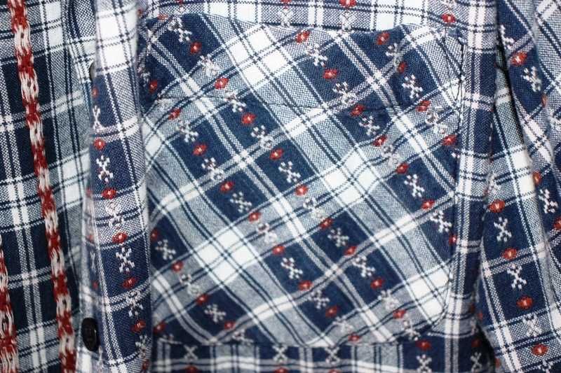 Camisa de mulher aos quadrados azul cor telha da DOROTHY PERKINS t.36