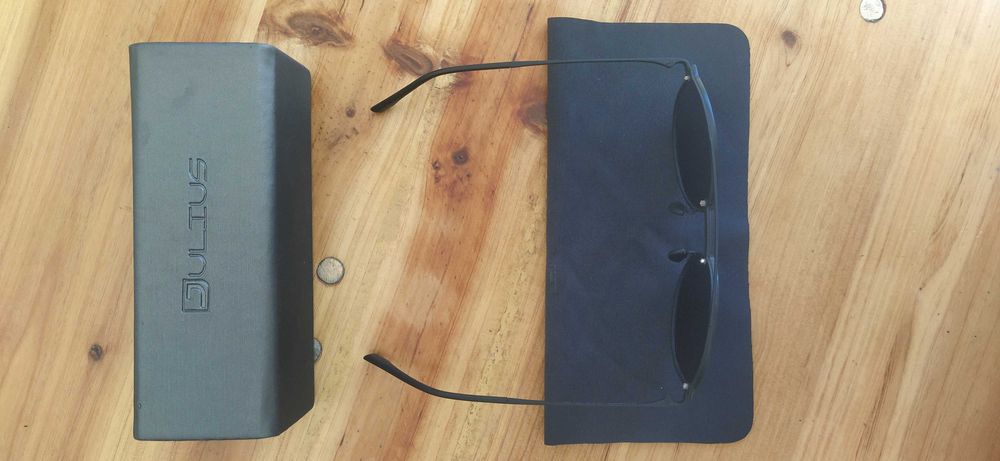 Óculo de sol JULIUS com anti-reflexo interno e cx correspondente Novo