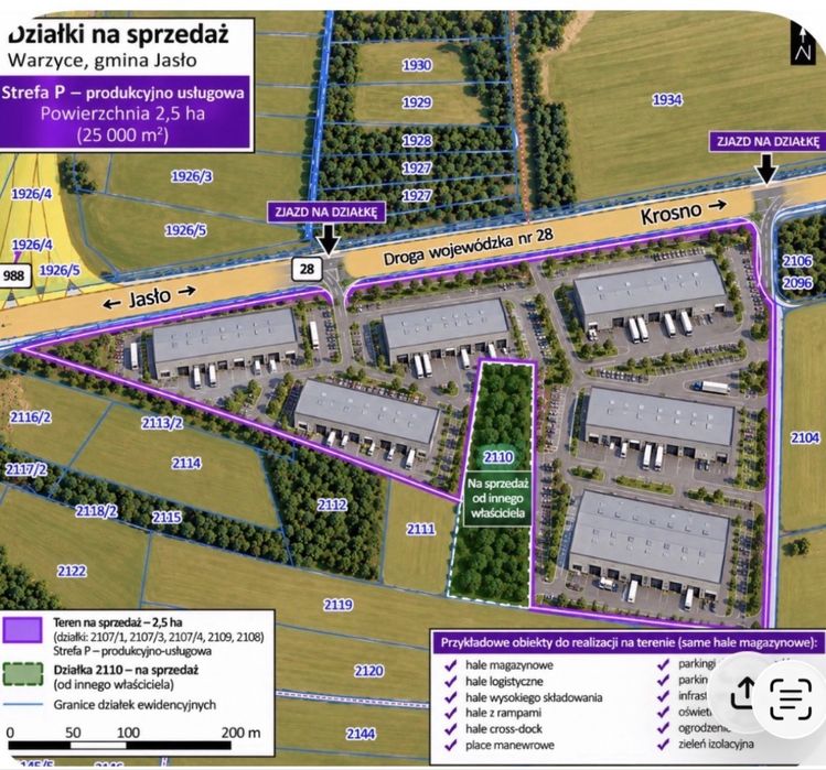 Teren inwestycyjny  2,5 HA – WARZYCE / JASŁO