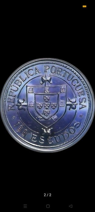 Moedas de 100 escudos. DIOGO CÃO e Nuno Tristão64730031556737123