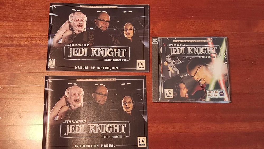Jogo PC Starwars Jedi Knight Dark Forces II LucasArts Big Box
