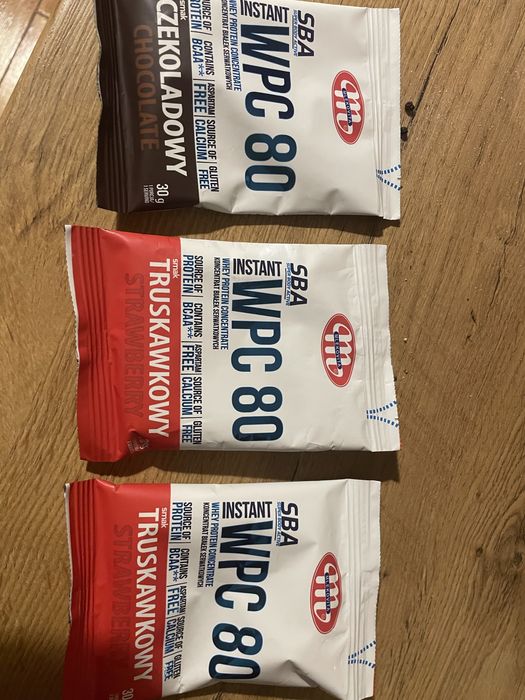 Białka mlekowita truskawka i czekolada