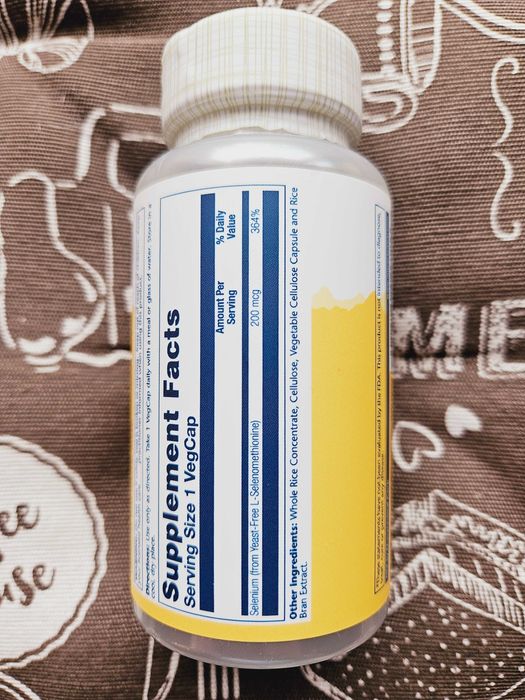 Solaray Селен без дріжджів selenium yeast free селеніум 50 100 200 мкг