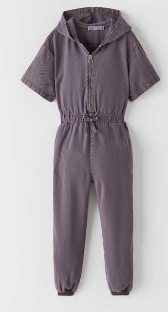 Zara KOMBINEZON Z KAPTUREM dziewczęcy 8 lat 128 cm dla dziewczynki