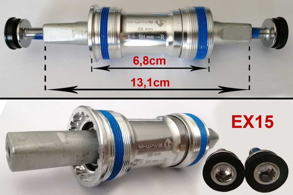 Pedaleiras e eixos de quadra