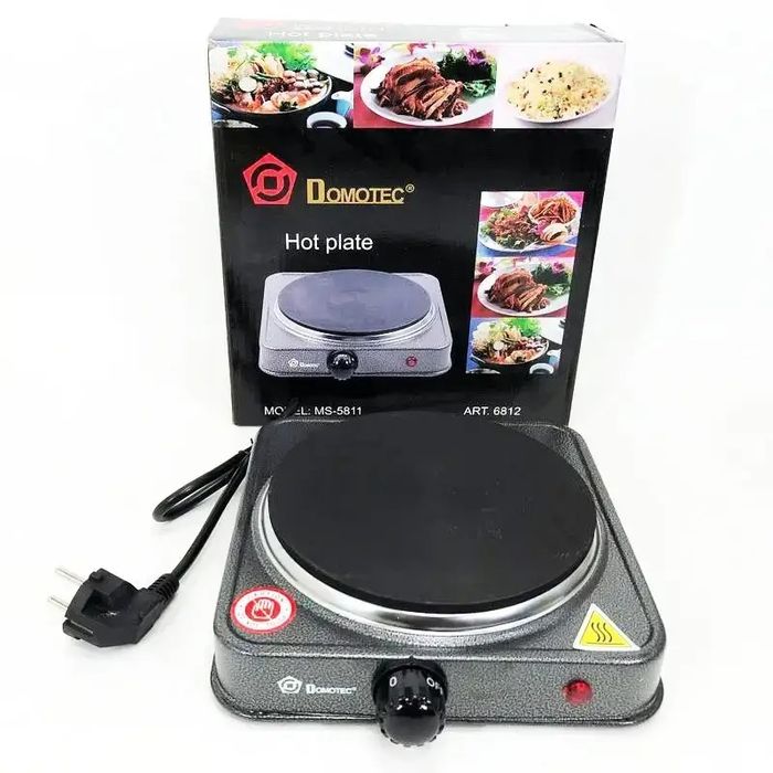 Електроплита Domotec Ms-5811 1000 Вт настільна дискова піч