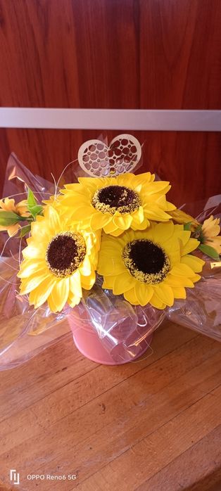 Bukieciki z mydła i świeczki