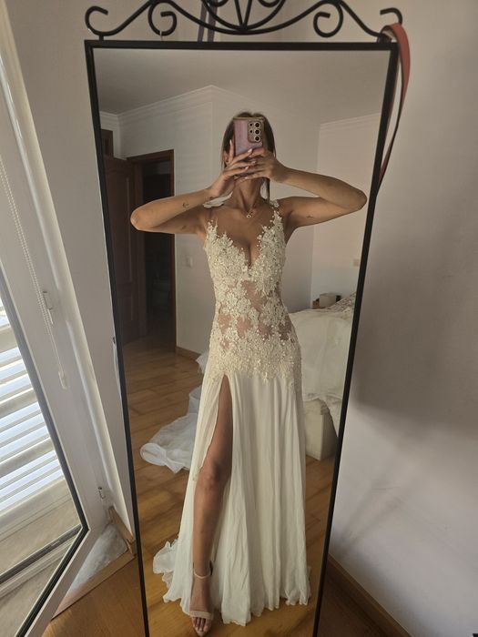 Vestido de Noiva 2 em 1 Estilista Micaela Oliveira