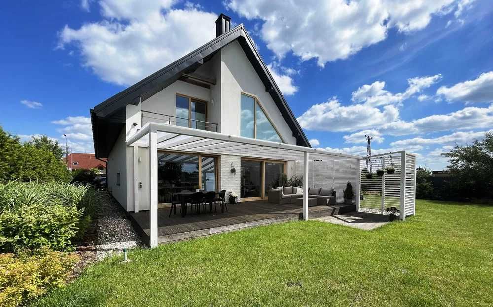 Pergola, altana, wiata, drewno BSH, poliwęglan, zadaszenie