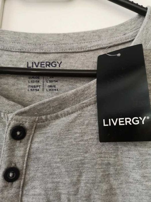 Livergy bluzka szara z długim rękawem nowa 40/L