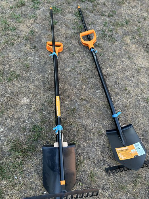 Лопата fiskars solid граблі комплект штикова