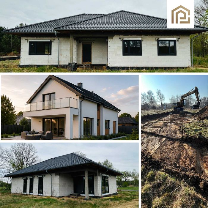 KOMPLEKSOWA budowa domu od podstaw SSO, SSZ, Stan deweloperski