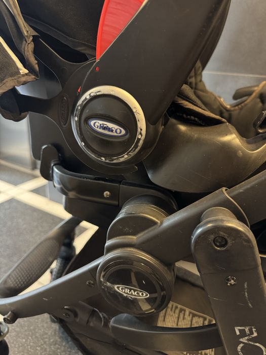 GRACO Evo XT stelaż, fotelik, adapter
