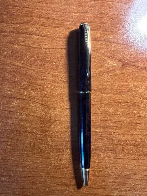 Conjunto 2 esferográficas vintage Parker com estojo: Sonnet Laque Firedance e 75 Milleraies banhada a ouro 14k