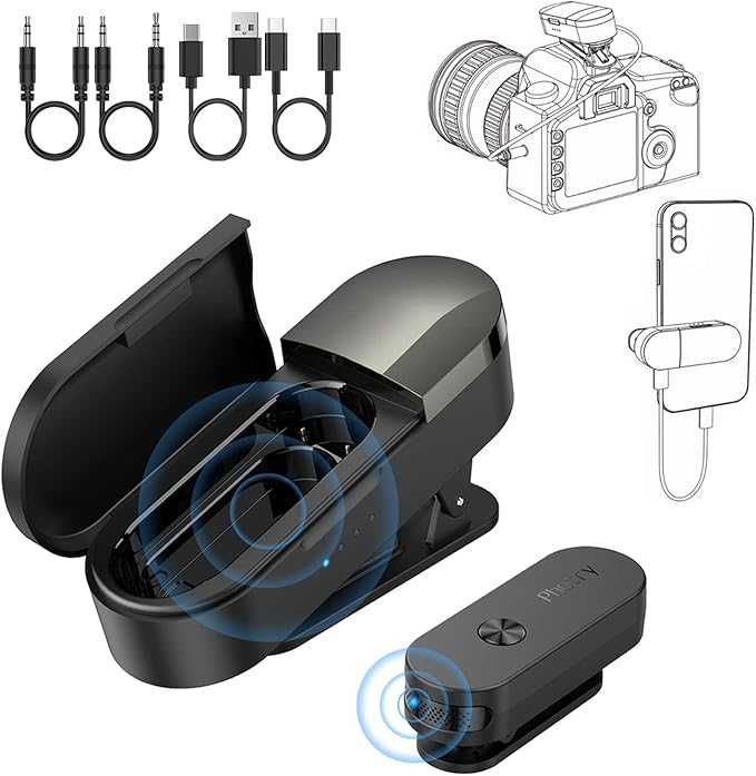 Photry Przenośny mikrofon krawatowy