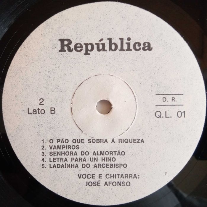 José Afonso, Francisco Fanhais	- - - - -		República	- - - - -	LP