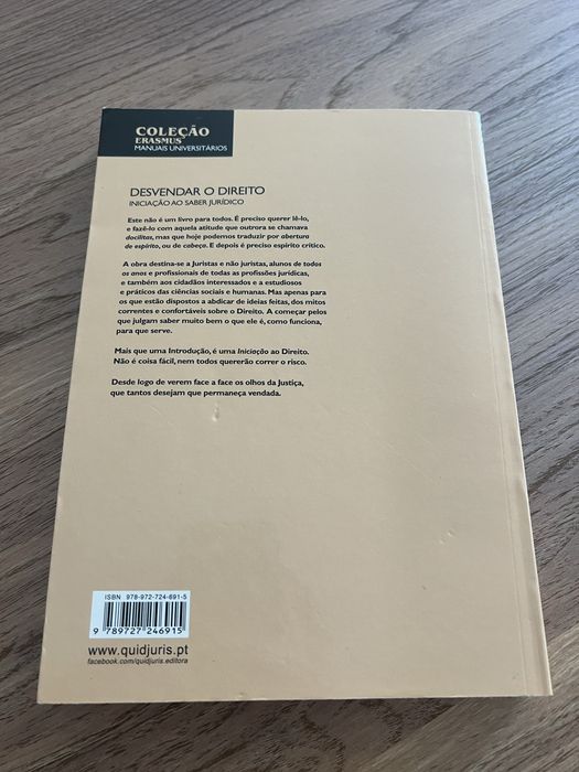 Livro Desvendar o Direito Paulo Ferreira da Cunha