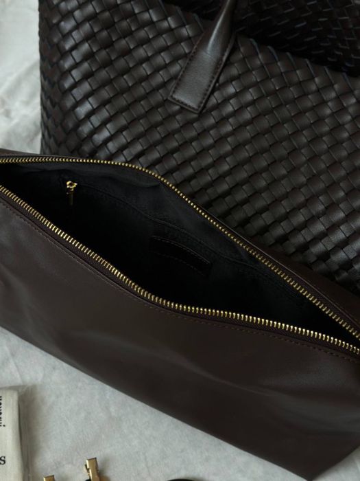 Сумка плетена шкіряна