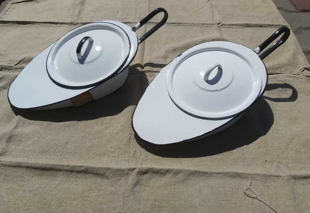 Nieużywany basen sanitarny emaliowany metalowy