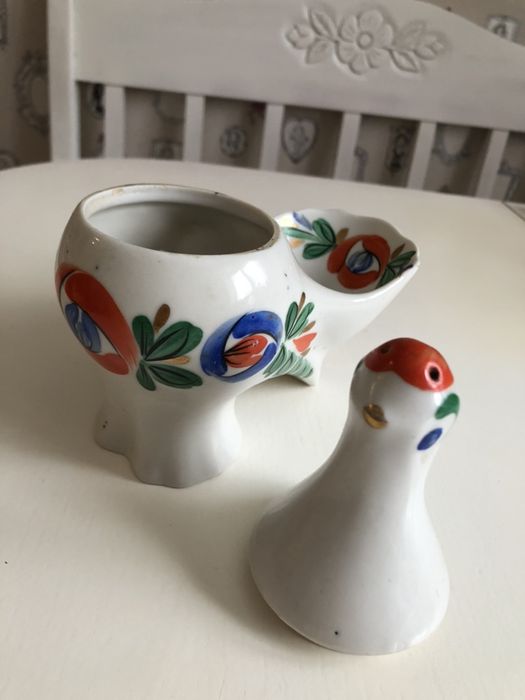 Фарфоровая статуэтка сольничка Петушок