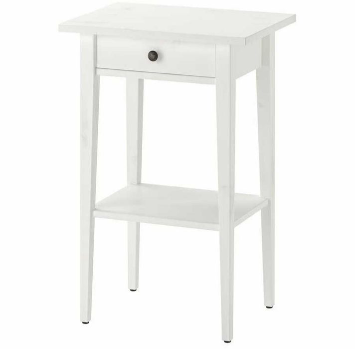 IKEA HEMNES Mesa de Cabeceira Cinza claro – Bom Estado