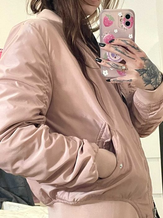 Quispo rosa pastel pull&bear pouco usado.