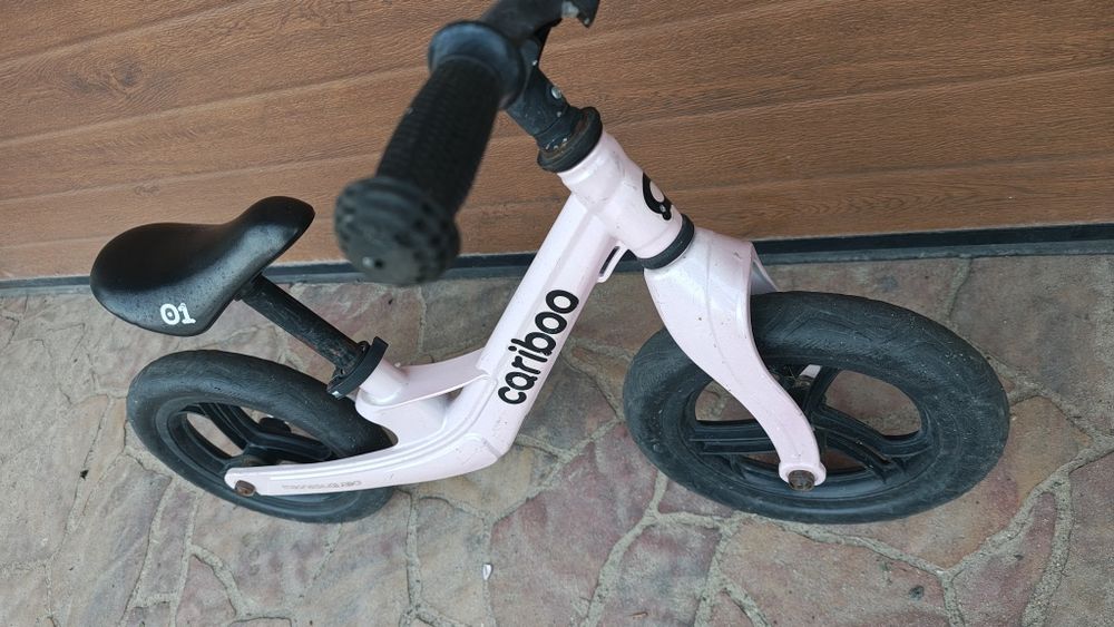Rowerek biegowy Cariboo Magnesium Pro - różowy