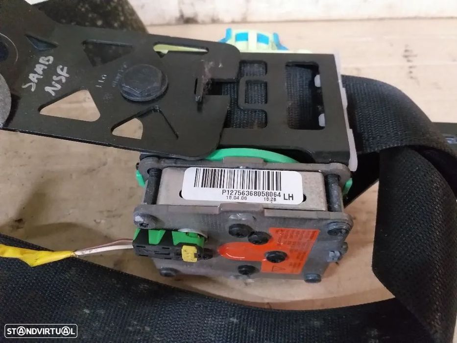Cinto segurança pre-tensor frente esquerdo Saab 9.3 TiD P1275.63680