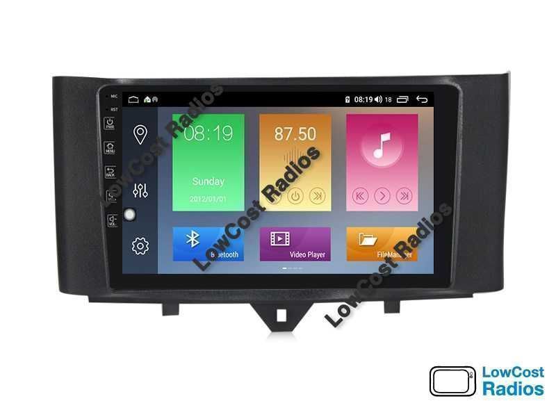 Auto Rádio 9' SMART 2010 a 2015 | GPS ANDROID Bluetooth USB APPS WIFI | CARPLAY • ANDROID AUTO