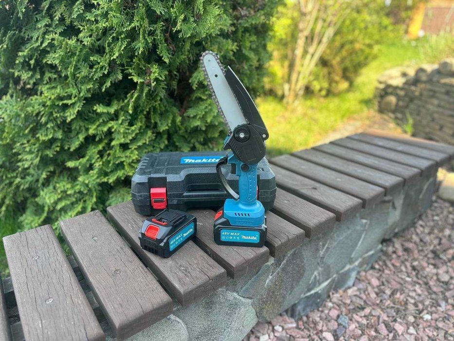 Пила цепная аккумуляторная makita. Электропила. Електропила. Веткорез