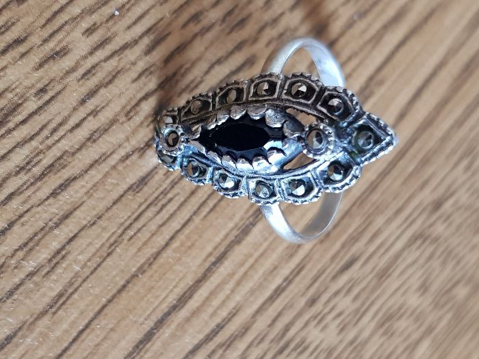 Anel Prata Joalheria Antiga