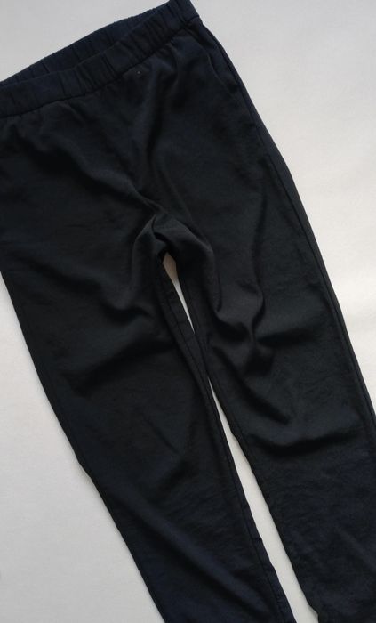 H&M spodnie fason luzny w pasie gumka kieszen