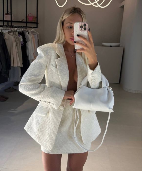 Твідовий костюм двійка ( піджак і  спідниця міні )