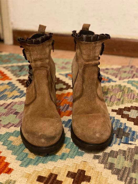 Botas camurça camel Seaside 38