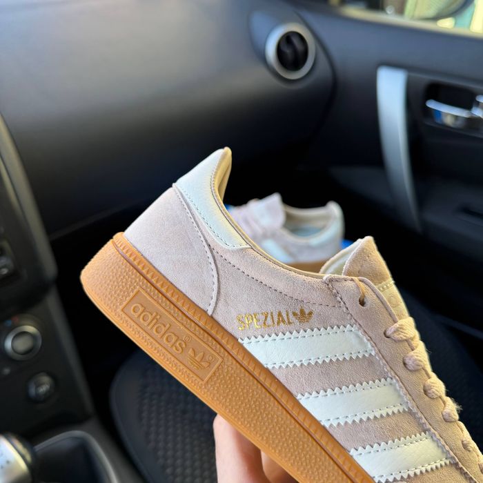 Кросівки Кроссовки Adidas Spezial Pink White Розовый Белый Рожевий Білий Кросовки демісезон