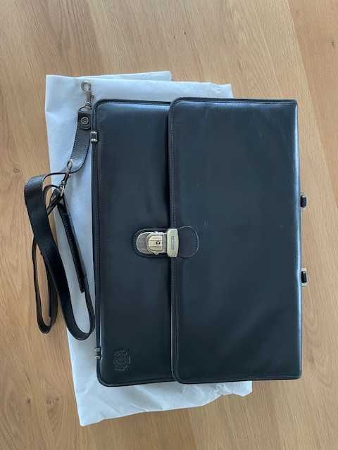 Teczka skórzana luksusowa czarna WITCHEN