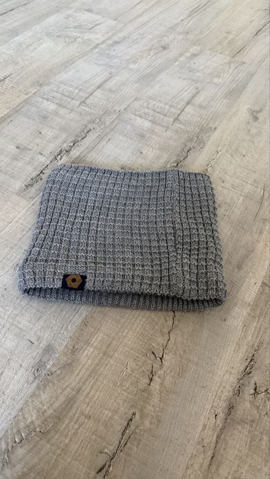 Szary komin ocieplany polar