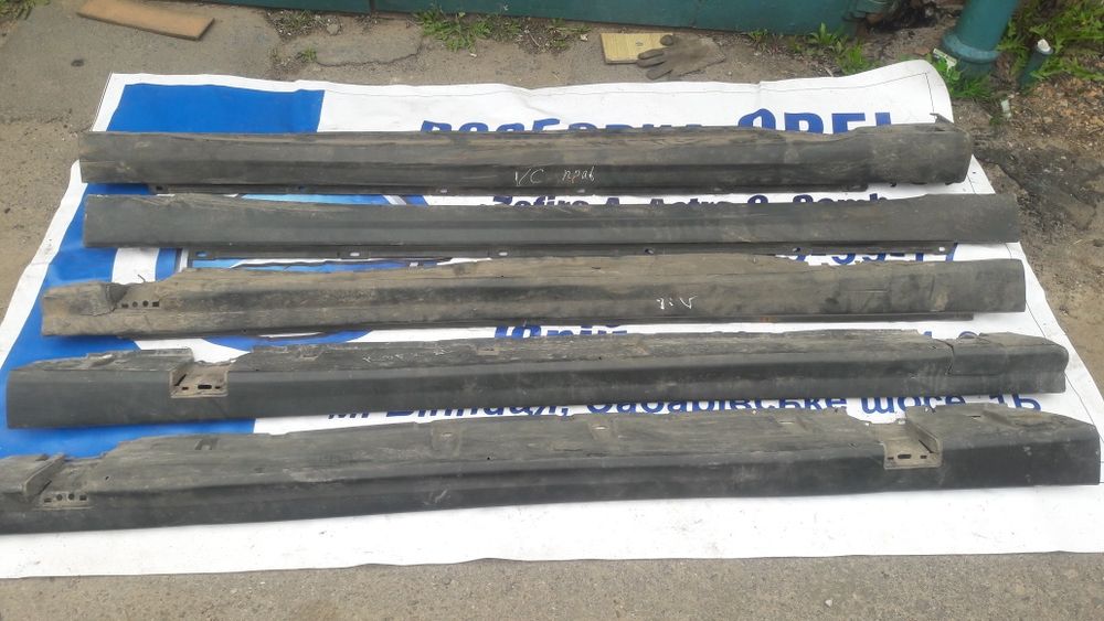 Пороги пластикові заглушки опель вектра б с астра G омега а б с зафира