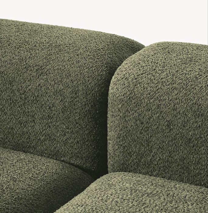 Sofa modułowa Teddy Boucle Natalie z pufem lewa/prawa Westwing