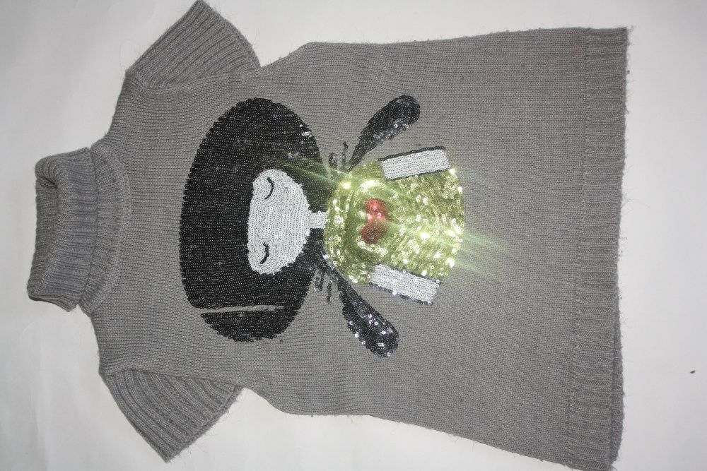 Нарядная туника от платья до жилетки с горлом ф.TU девочке от 5 до 9