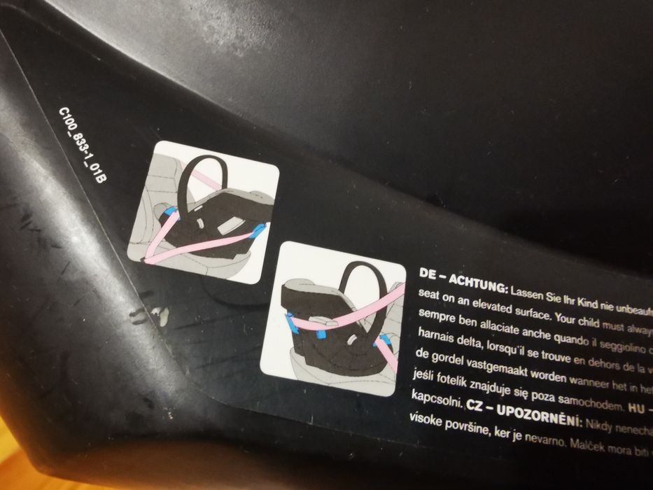 Fotelik cybex atom 3 +  baza isofix bezwypadkowy!