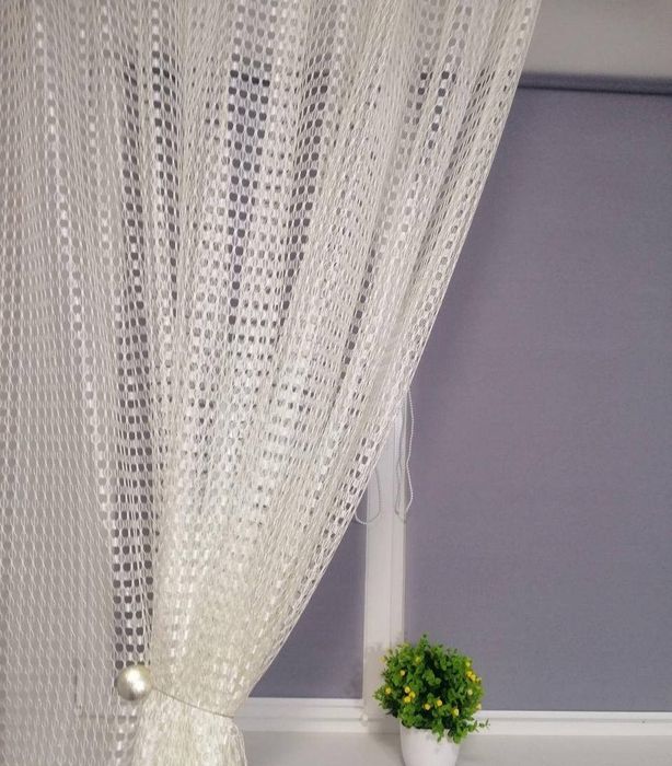 Якісна тюль сітка в чотирьох кольорах висота 2.8 м.