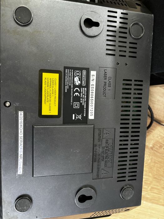 Miniwieża sprzet grający na płyty